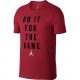 Jordan JMTC "FOR THE GAME" Training T-Shirt GYM RED/WHITE