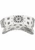 FLEXFIT BANDANA PRINT VISOR WHITE