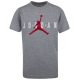 JORDAN KIDS BRAND TEE GREY/GYM RED