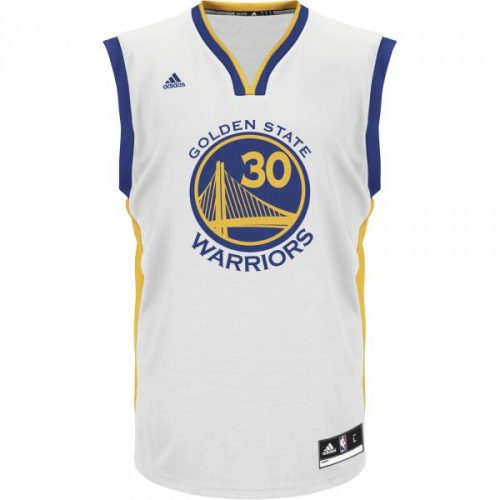 Adidas NBA Golden State Warriors Stephen Curry Replica Jersey Home WHITE