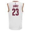 Adidas NBA Cleveland Cavaliers Lebron James Home Replica Jersey WHITE/BURGUNDY