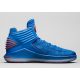 AIR JORDAN XXXII SIGNAL BLUE/TEAM ORANGE-METALLIC SILVER