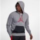 Jordan JUMPMAN AIR LWT FLC PO  CARBON HEATHER/BLACK/GYM RED