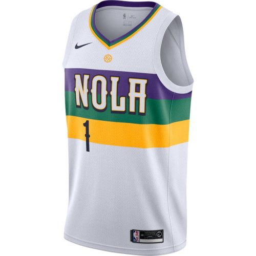 NBA X NIKE NEW ORLEANS PELICANS ZION WILLIAMSON CITY EDITION JERSEY WHITE/WILLIAMSON ZION