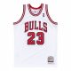 MITCHELL & NESS NBA CHICAGO BULLS MICHAEL JORDAN AUTHENTIC JERSEY WHITE