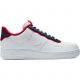 NIKE AIR FORCE 1 '07 LV8 1 WHITE/WHITE-OBSIDIAN-UNIVERSITY RED