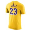 NIKE X NBA LEBRON JAMES LOS ANGELES LAKERS NIKE DRI-FIT AMARILLO/JAMES LEBRON