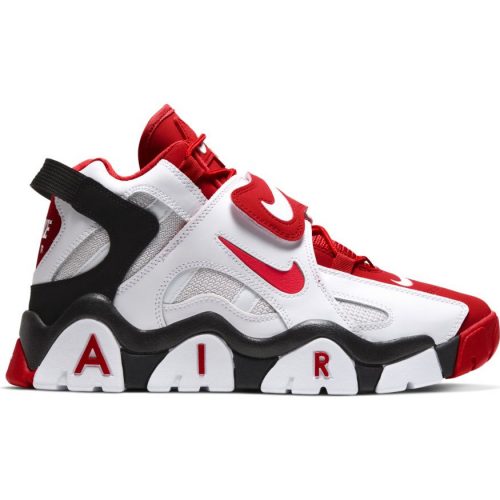 NIKE AIR BARRAGE MID WHITE UNIVERSITY RED BLACK