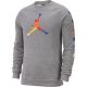 JORDAN DNA CREWNECK PULLOVER CARBON HEATHER