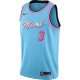 NBA X NIKE MIAMI HEAT DWAYNE WADE SWINGMAN CITY EDITION JERSEY 19 BLUE GALE/WADE DWYANE