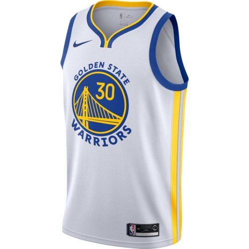 NBA X NIKE GOLDEN STATE WARRIORS M NK SWINGMAN HOME JERSEY WHITE/AMARILLO/RUSH BLUE/CURRY STEPHEN