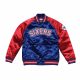 MITCHELL & NESS SEASON SATIN JACKET PHILADELPHIA 76ERS BLUE/RED