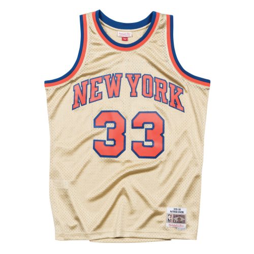 Mitchell & Ness NBA Swingman Jersey New York Knicks Patrick Ewing 91-92 GOLD