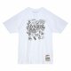 MITCHELL & NESS NBA LOS ANGELES LAKERS DOODLE TEE WHITE