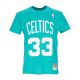 MITCHELL & NESS NBA NAME & NUMBER BOSTON CELTICS LARRY BIRD TEE KELLY GREEN