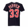 MITCHELL & NESS NBA NAME & NUMBER CHICAGO BULLS SCOTTIE PIPPEN TEE BLACK