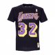 MITCHELL & NESS NBA NAME & NUMBER LOS ANGELES LAKERS MAGIC JOHNSON TEE BLACK XXL