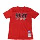 MITCHELL & NESS NBA HWC CHAMP STACK TEE MIAMI HEATRED M