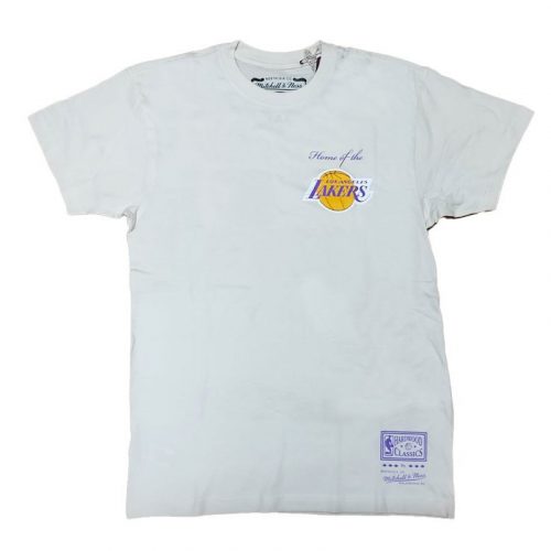 MITCHELL & NESS NBA POST CARD TEE Los Angeles Lakers Cream XL