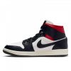 AIR JORDAN 1 MID W Black/Sail/Gym Red