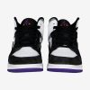 AIR JORDAN 1 MID SE (GS) WHITE/COURT PURPLE-BLACK-PARTICLE GREY