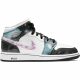 AIR JORDAN 1 MID SE (GS) WHITE/BRIGHT CRIMSON-BLUE HERO-BLACK