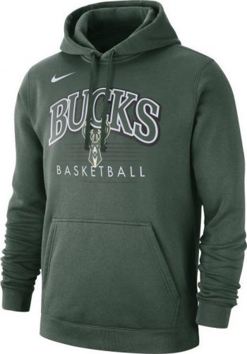 NBA X NIKE MILWAUKEE BUCKS M NK TM CREST HOODY FIR/FIR