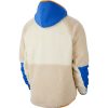 NIKE SPORTSWEAR 1/2-ZIP HOODIE SAIL/GAME ROYAL/DESERT SAND