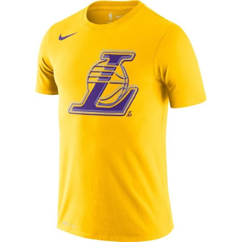 NBA X NIKE LOS ANGELES LAKERS LOGO TEE AMARILLO