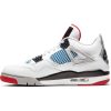 AIR JORDAN 4 RETRO SE WHITE/MILITARY BLUE-FIRE RED-TECH GREY