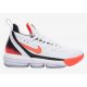 NIKE LEBRON XVI WHITE/HOT LAVA-FLT SILVER