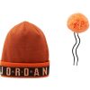 JORDAN CUFFED POM HAT ORANGE