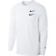 NIKE SPORTSWEAR SWOOSH LONG SLEEVE TEE WHITE