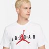 JORDAN AIR WORDMARK TEE WHITE/BLACK/GYM RED