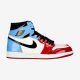 AIR JORDAN 1 RETRO HIGH OG FEARLESS WHITE/BLACK-UNIVERSITY BLUE-VARSITY RED