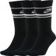 NIKE NSW ESSENTIAL STRIPE CREW BLACK/WHITE