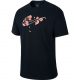 NIKE BASKETBALL FLOWER TEE BLACK