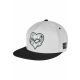 CAYLER & SONS MONEY HEART SNAPBACK CAP GREY/BLACK