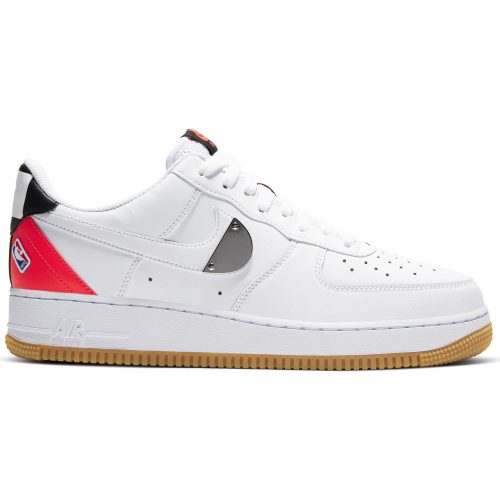 NIKE AIR FORCE 1 '07 LV8 WHITE/WHITE-BRIGHT CRIMSON-BLACK