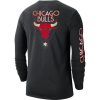 NBA X NIKE CHICAGO BULLS TEE CTS CE LS BLACK