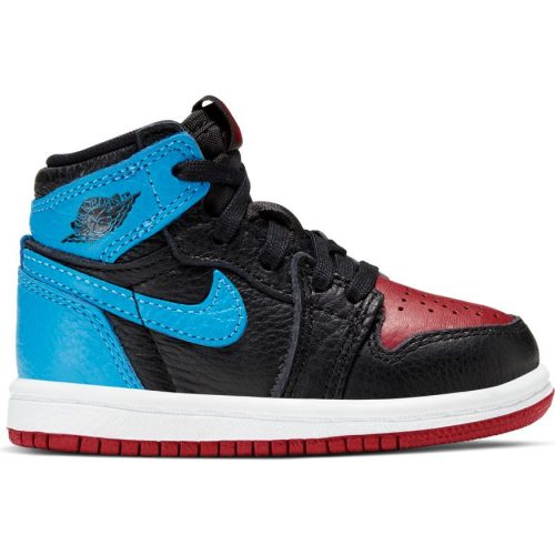 JORDAN 1 HIGH OG (TD) BLACK/DK POWDER BLUE-VARSITY RED-WHITE