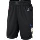 NIKE MILWAUKEE BUCKS STATEMENT SWINGMAN SHORT 20 BLACK/WHITE