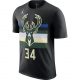 JORDAN X NBA GIANNIS ANTETOKOUNMPO MILWAUKEE BUCKS STATEMENT EDITION TEE BLACK/ANTETOKOUNMPO G