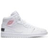 AIR JORDAN 1 MID SE WHITE/WHITE-UNIVERSITY RED-MIDNIGHT NAVY