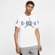 JORDAN BRAND STRETCH SS CREW WHITE/NAVY/FLINT GREY