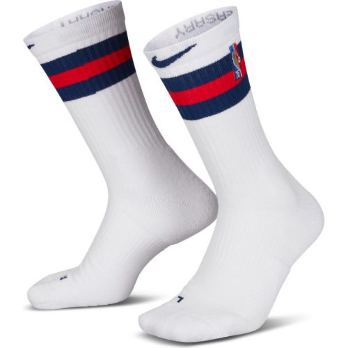 NIKE NBA BROOKLYN NETS ELITE SOCKS WHITE/UNIVERSITY RED/BLUE VOID