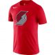 NIKE PORTLAND TRAIL BLAZERS DRI FIT ESSENTIAL LOGO TEE UNIVERSITY RED