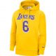 NIKE LEBRON JAMES LOS ANGELES LAKERS ESSENTIALS FLEECE HOODIE AMARILLO/JAMES LEBRON