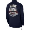 NIKE TEAM 31 COURTSIDE COLLEGE COACH JACKET NAVY