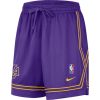 NIKE LOS ANGELES LAKERS WOMEN'S CROSSOVER SHORTS COURTSIDE 75TH FIELD PURPLE/AMARILLO